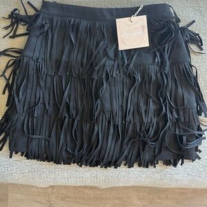 Kittenish Fringe Skirt - Small, New with Tags
